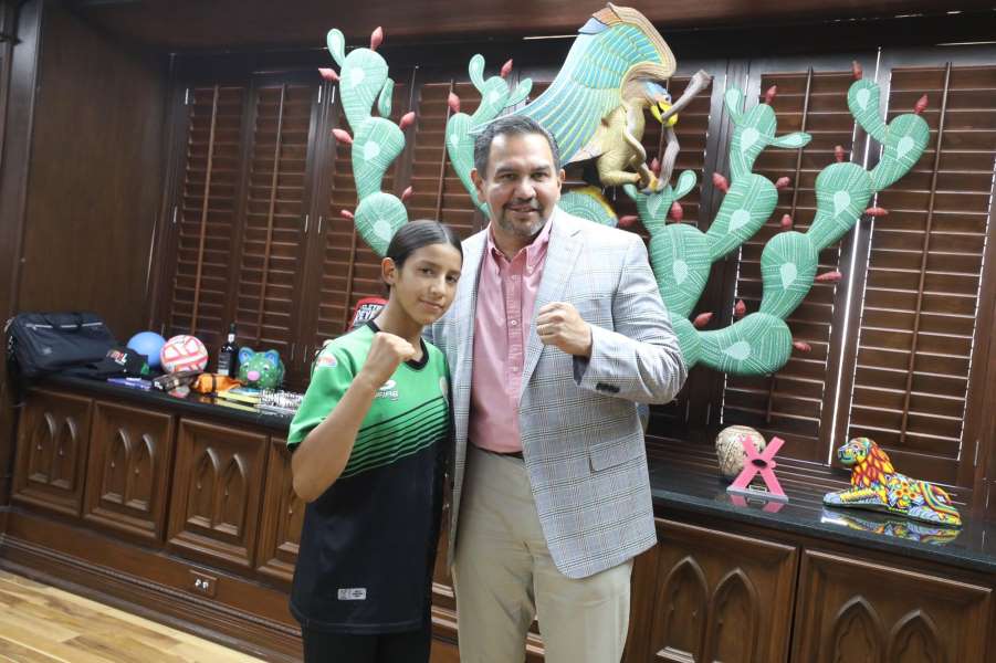 Agradece adolescente pugilista apoyo de Presidente Municipal
