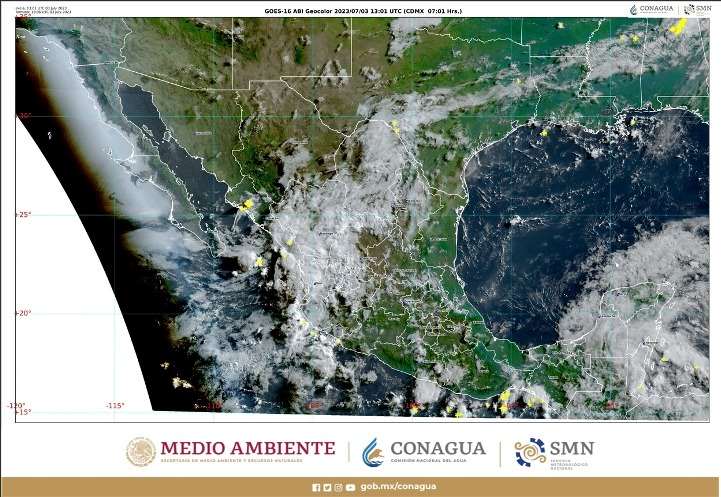 Prevé Protección Civil Estatal lluvias acompañadas de granizo y tormentas eléctricas para esta tarde