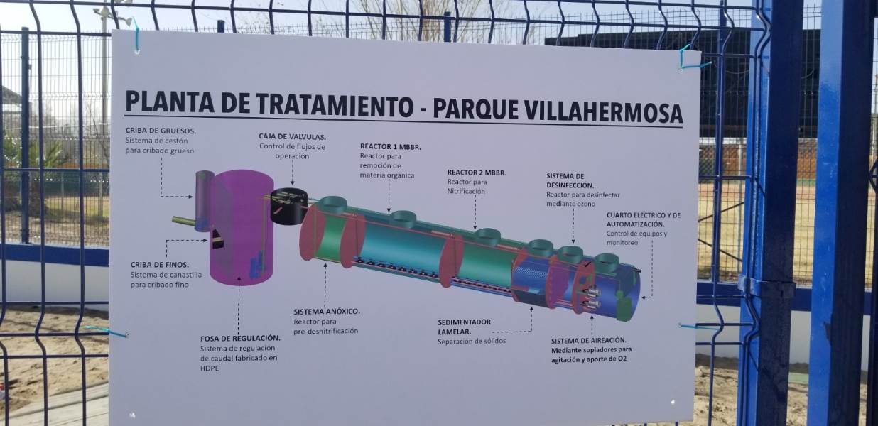 Parque Villahermosa cuenta con agua tratada para riego