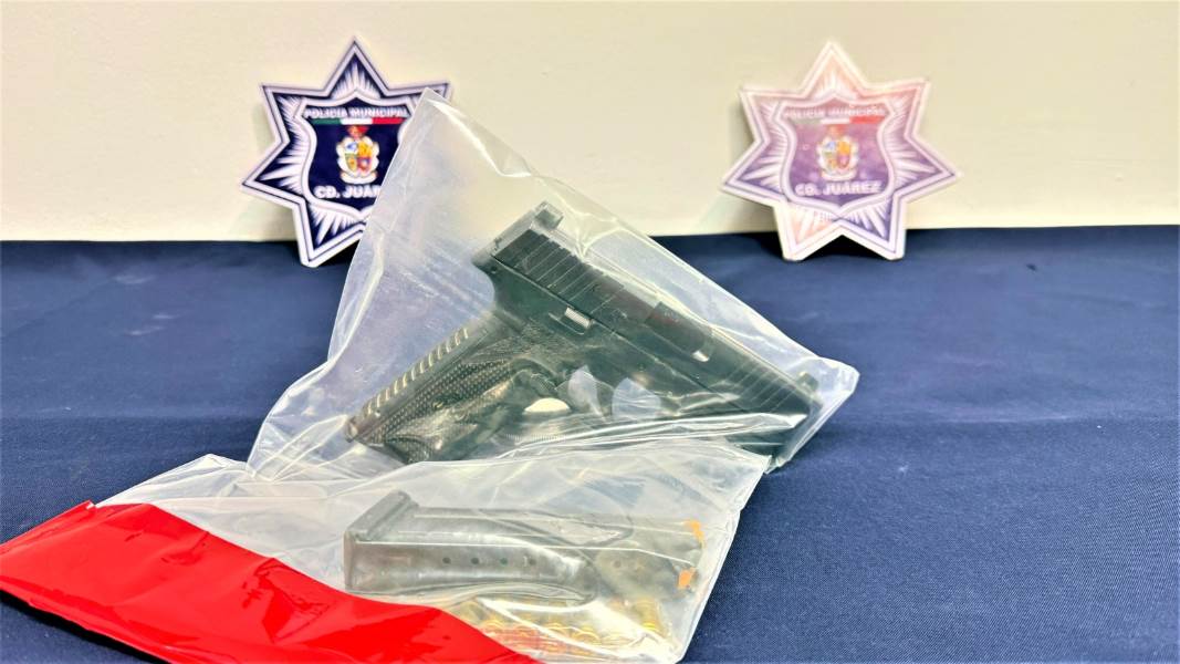 Detiene Policía Municipal a hombre con arma de fuego en la colonia Nuevo Hipódromo