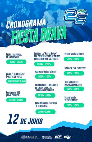 UTCJ celebra su 26 aniversario con la “Fiesta Brava”