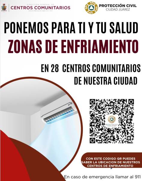 Habilitan Centros Comunitarios como zonas de enfriamiento