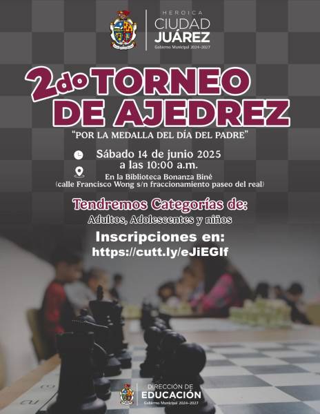 Convocan al 2do Torneo de Ajedrez
