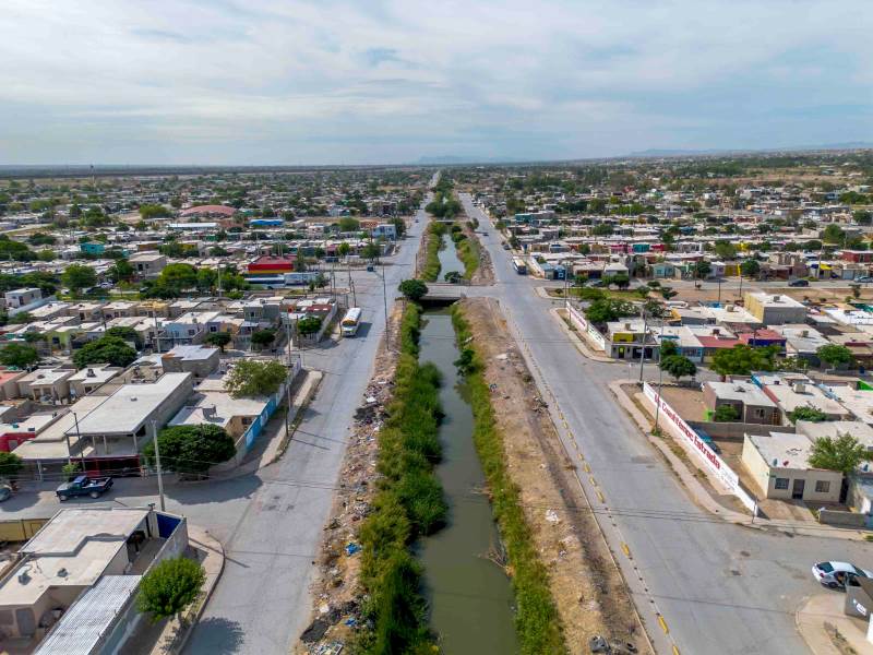 Canal de conducción de agua tratada en Riberas del Bravo registra avance del 90 por ciento