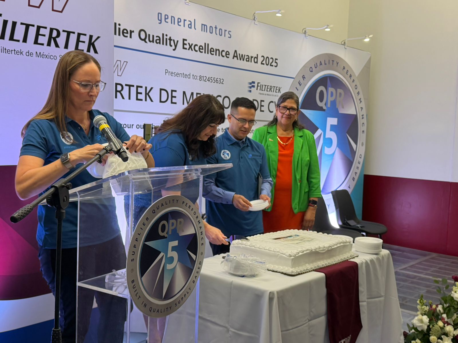 Distingue GM a Filtertek de México con premio internacional de excelencia en calidad.