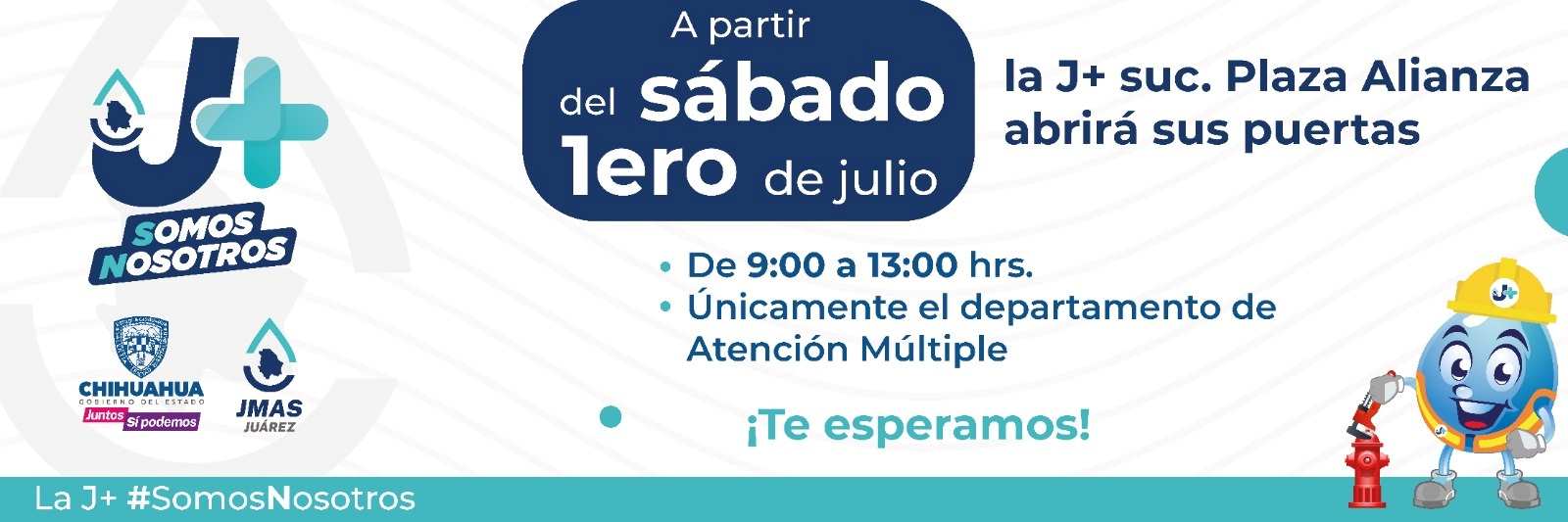 La JMAS abrirá plaza alianza para atención los sábados