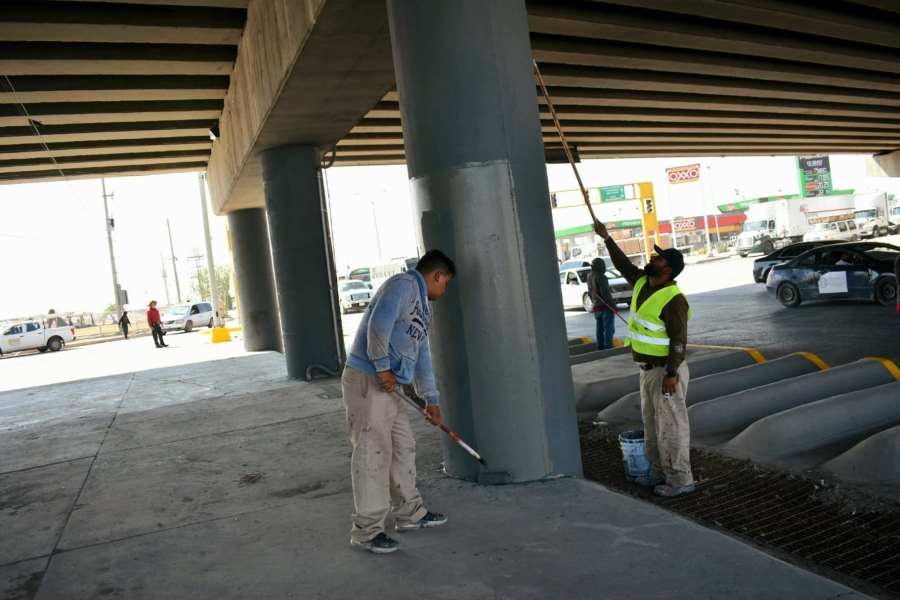 Continúa intervención en los puentes del bulevar Independencia