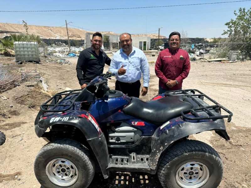 En moto vigilaran área de confinamiento de llantas en el relleno sanitario