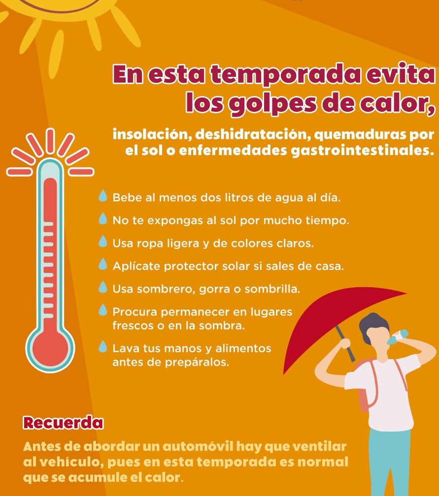 Alerta por altas temperaturas pronosticas en los próximos días