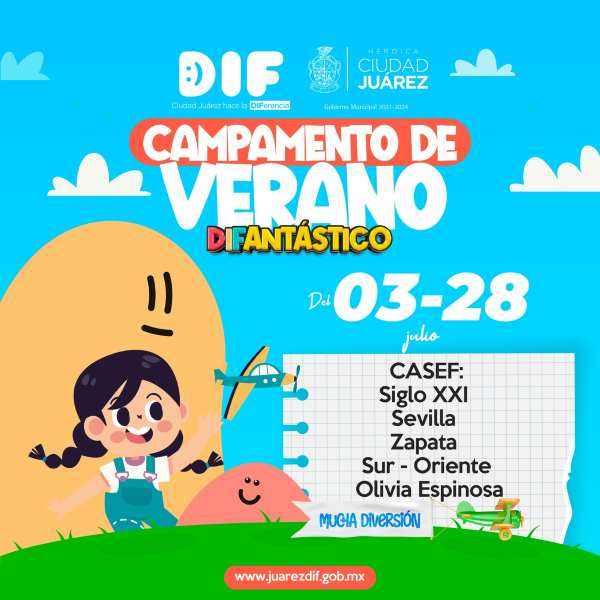 DIF Municipal invita a los campamentos de verano