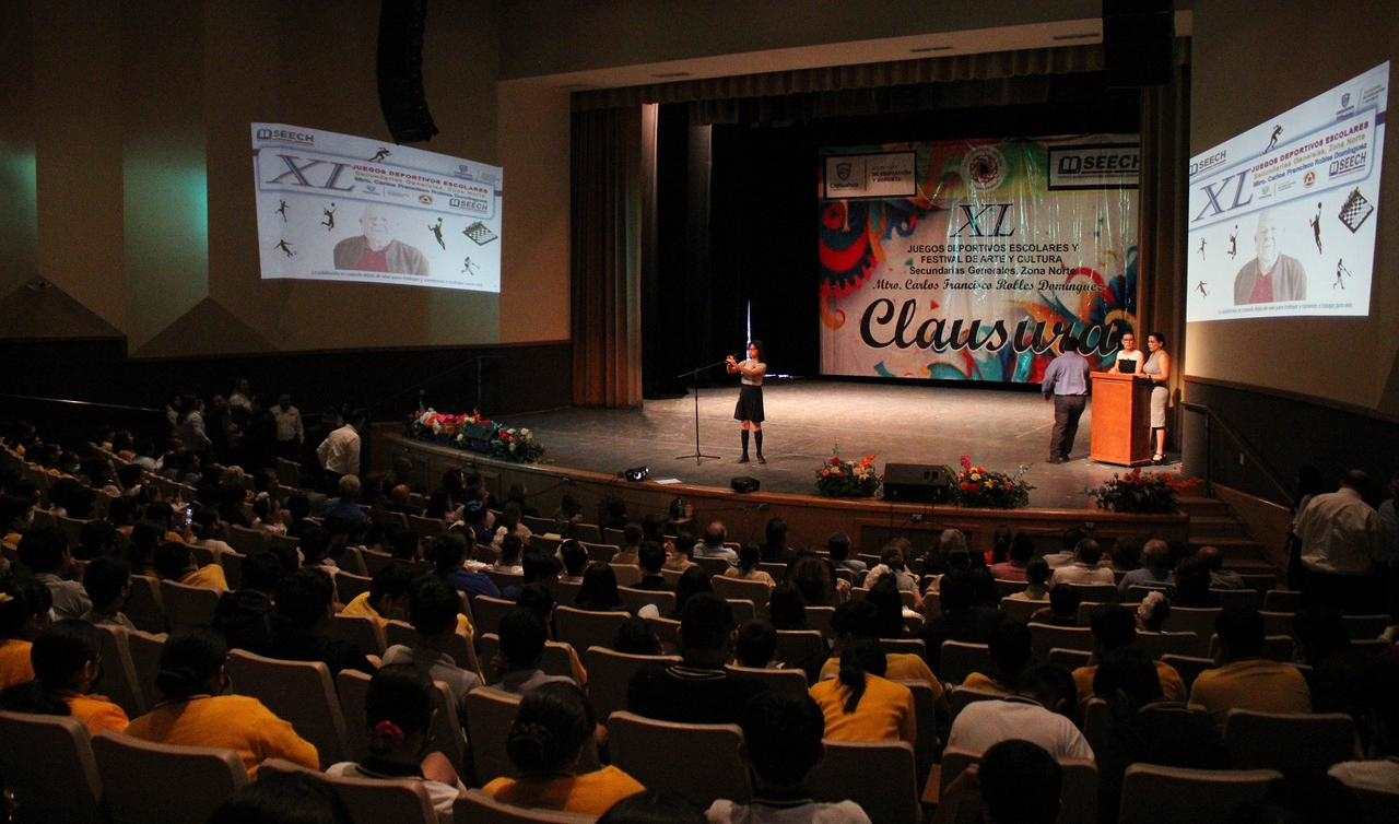 Clausuran Juegos Deportivos Escolares y Festival de Arte y Cultura de Secundarias Generales en Juárez
