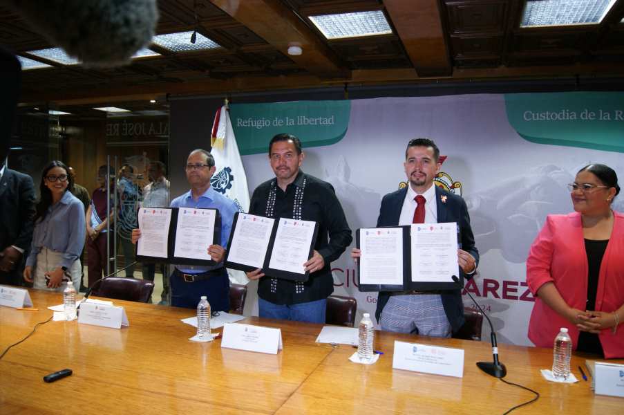 Firman municipio y el ITCJ convenio de colaboración para abrir espacios de servicio social.