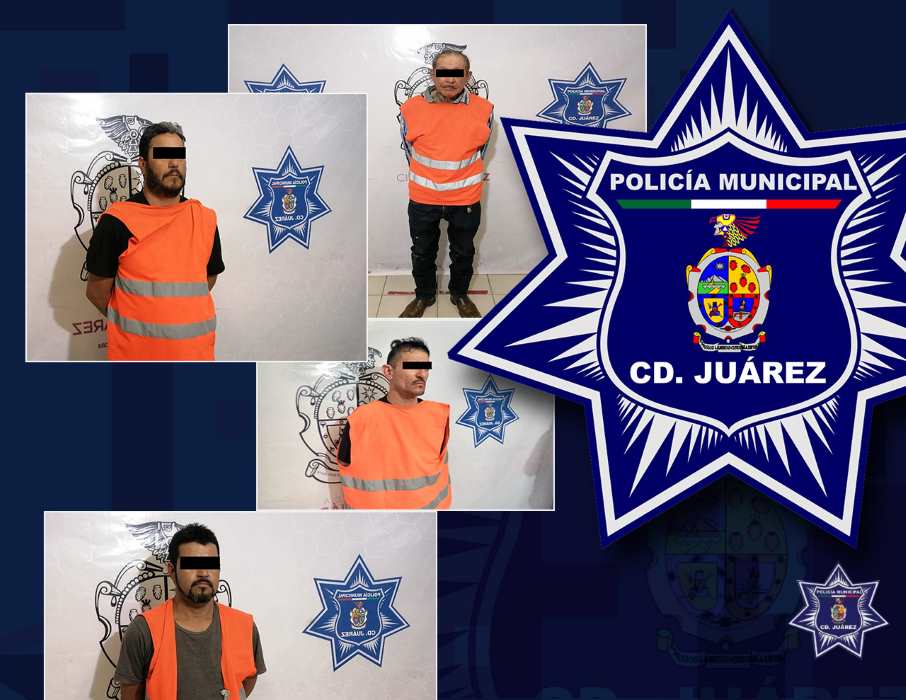 Policías Municipales arrestaron a cuatro personas por el delito de violencia familiar