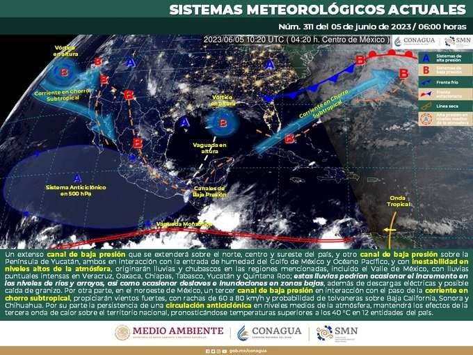 Alerta Protección Civil Estatal por probabilidad de lluvias para esta semana