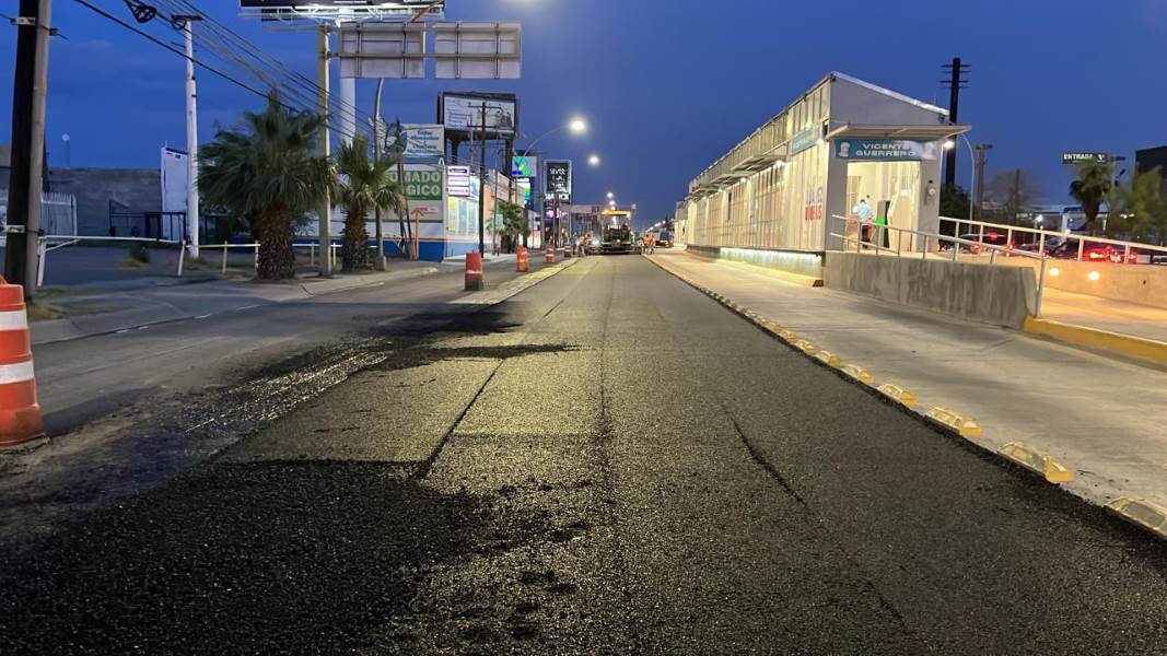 Pavimentó Obras Públicas tramos de avenida Tecnológico
