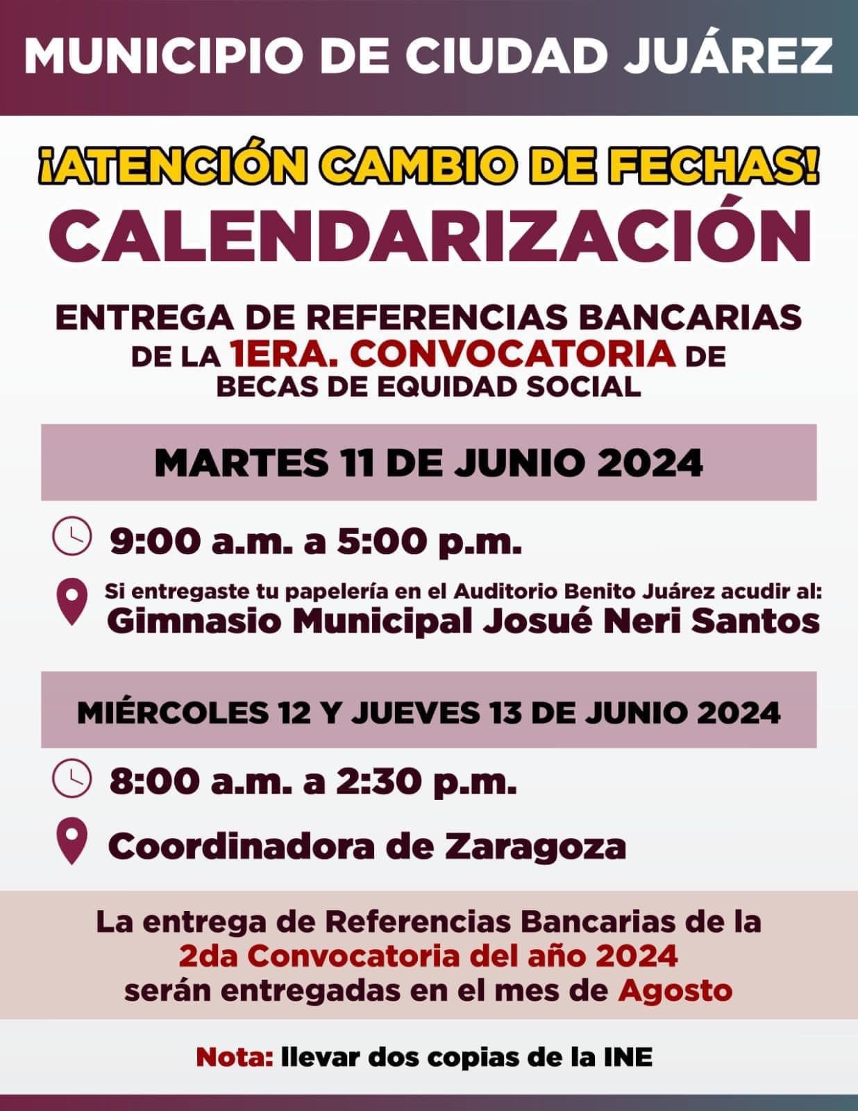 Será en junio la entrega de becas escolares del municipio.