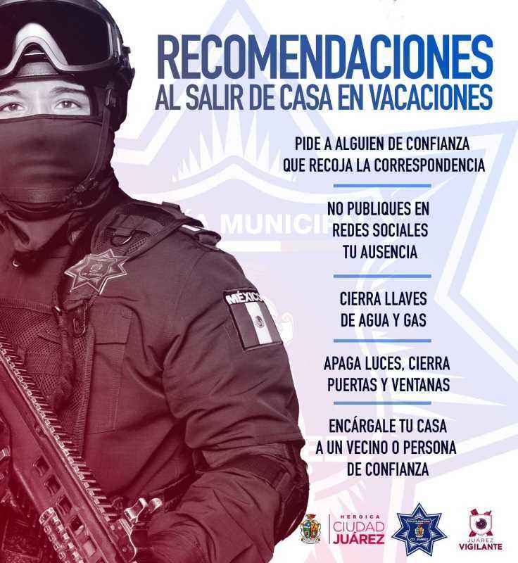 Por periodo vacacional, recomienda SSPM sistemas de seguridad