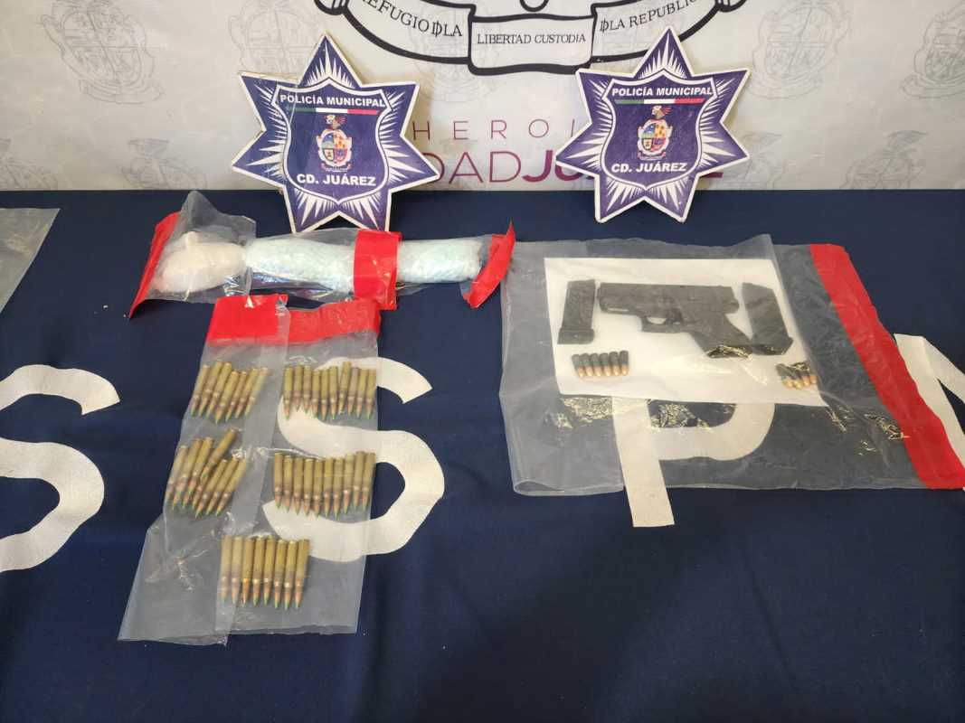 Arrestan a sujeto con de más de 2 mil pastillas de fentanilo, cristal y un arma de fuego