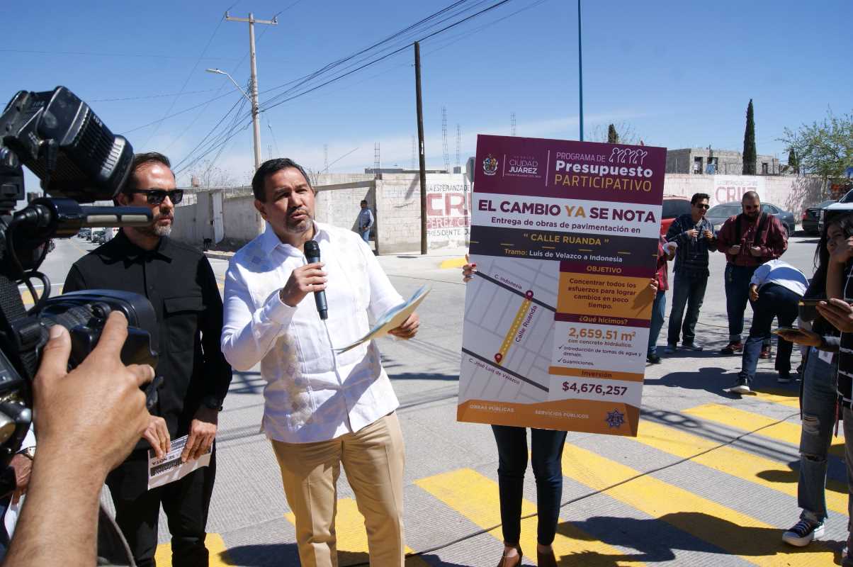 Avanza cobertura de pavimentación con concreto hidráulico.