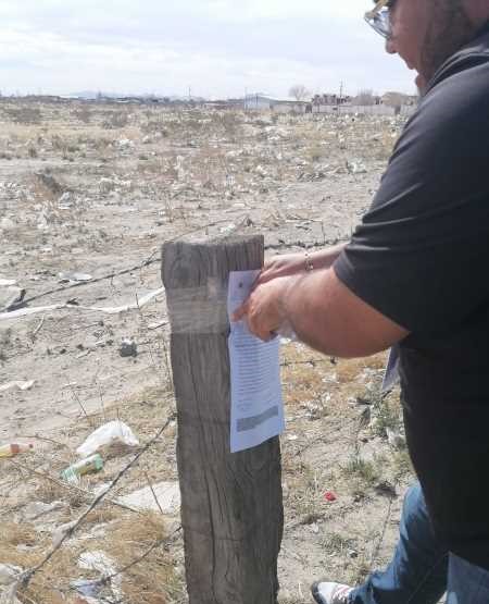 Notificación de multas a dueños de lotes abandonados