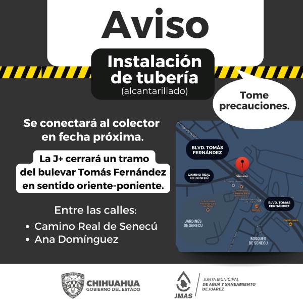 Alerta la JMAS por cierre de la Tomás Fernández