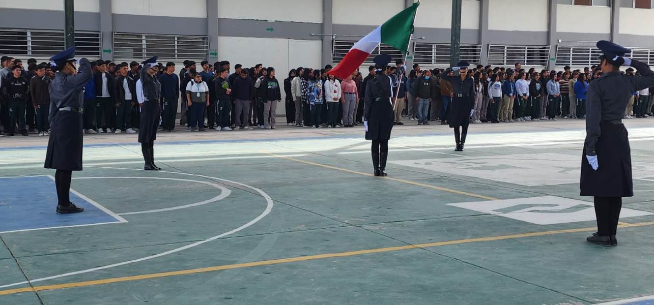 Realizó CONALEP Juárez III 2do Concurso de Bandas de Guerra y Escoltas de Bandera 2024