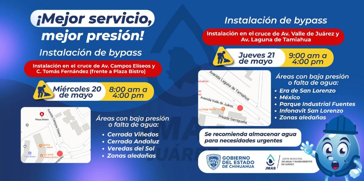 Anuncia JMAS suspensión de agua por trabajos de sectorización