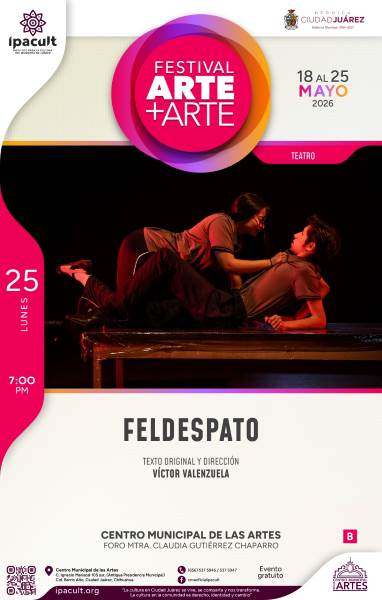 Invita IPACULT al cierre del festival Arte+Arte con la obra “Feldespato”