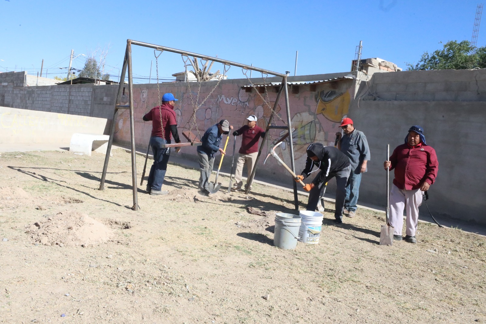 Atiende municipio demanda ciudadana de rehabilitación de espacios en la colonia 16 de septiembre.