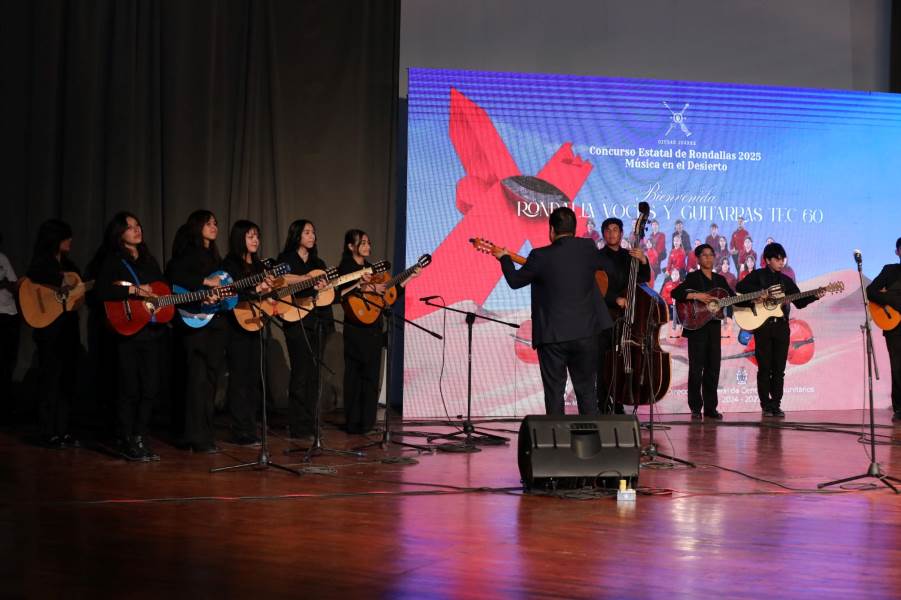 Realizan primera parte del concurso estatal de rondallas “Música en el Desierto 2025”