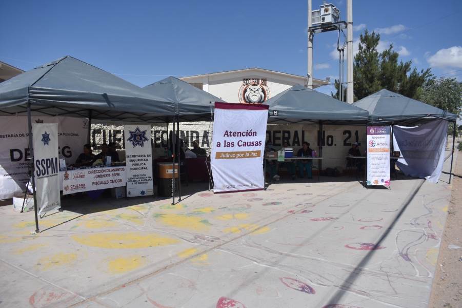 Todo listo para la Cruzada por Juárez Atención a las causas, Juárez por la Paz en Parajes de Oriente