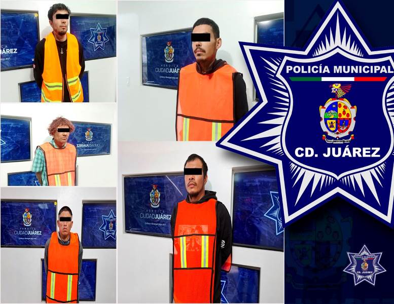 Detienen a cinco personas con órdenes de aprehensión en Ciudad Juárez