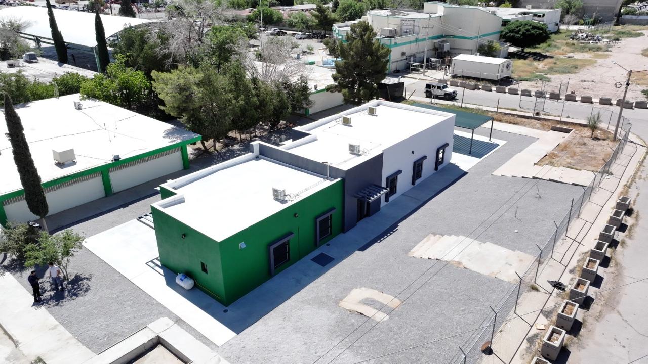 Construyen cafetería y área de convivencia en el Cobach 19