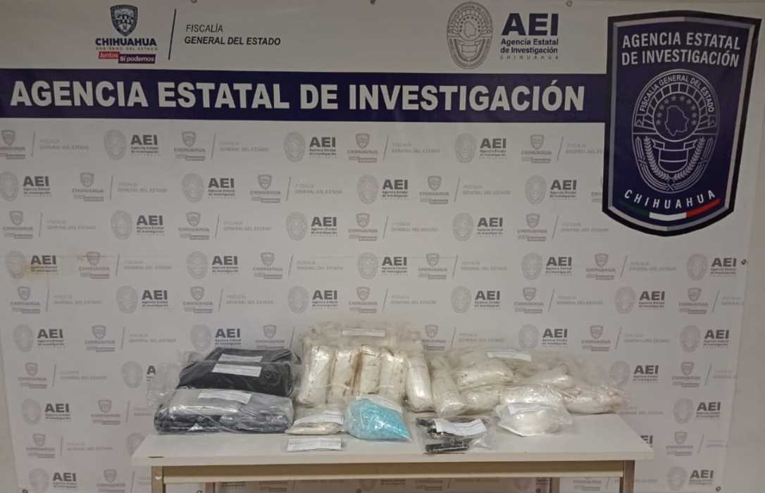 Captura la AEI a sujeto con más de 30 kilos de diferentes drogas en Juárez