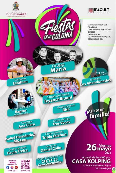Las Fiestas en mi Colonia también son para los jóvenes
