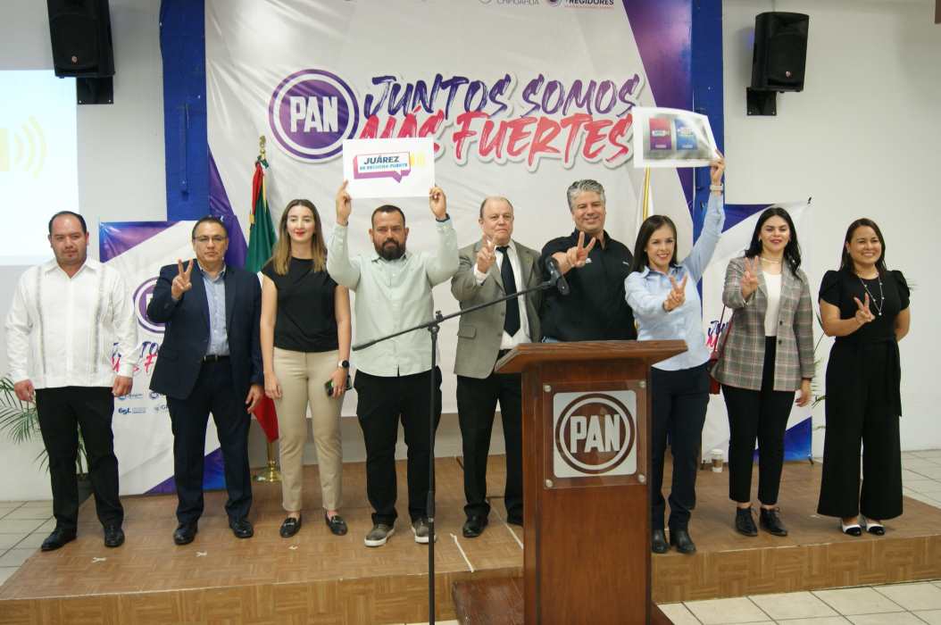 Salen panistas a la conquista del territorio mediante el programa Juárez se Escucha Fuerte.