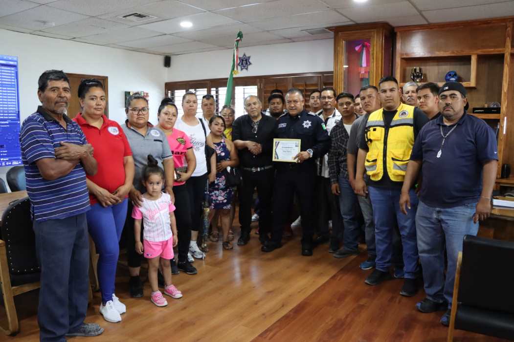 Entregan reconocimiento  SSPM por vigilancia coordinación en los Kilometros
