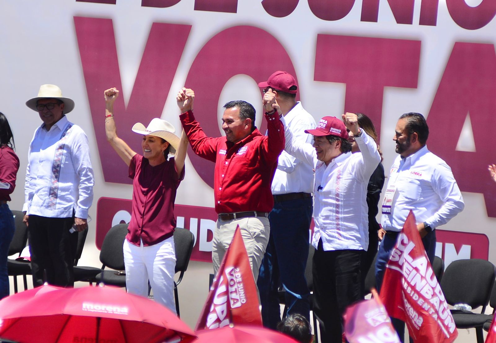 Destaca Sheinbaum liderazgo de MORENA en el estado.