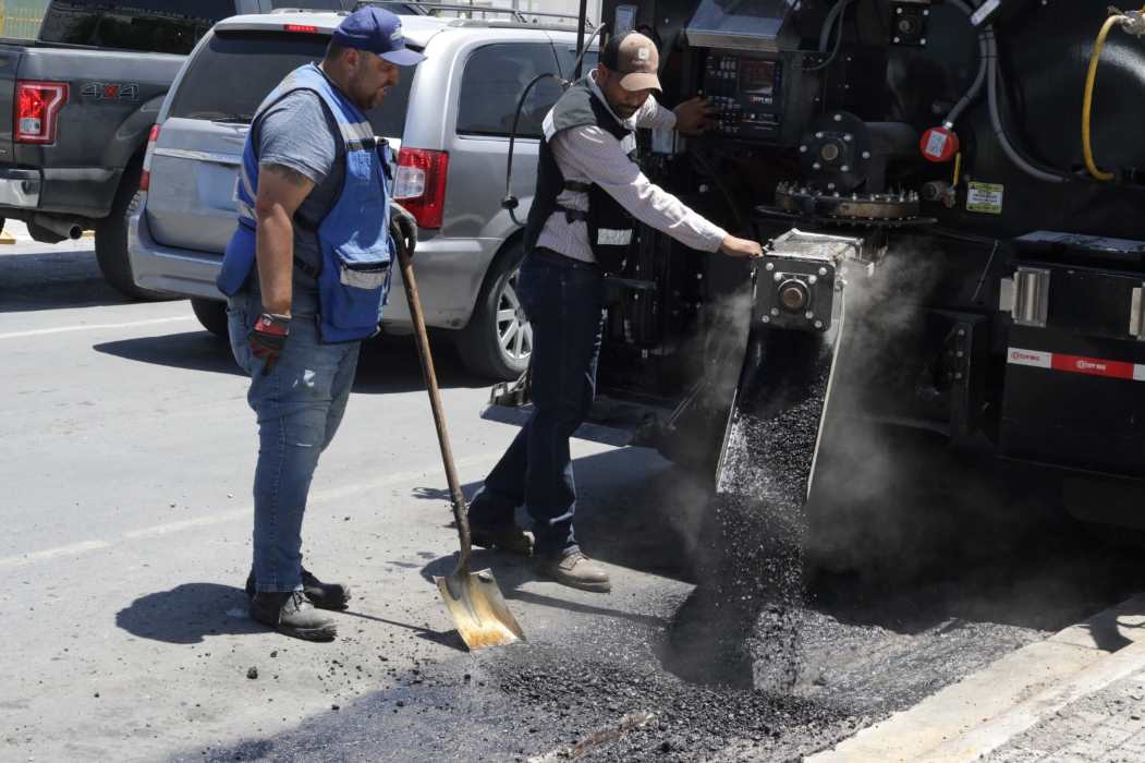 Tapó Obras Públicas más de 590 baches durante la semana