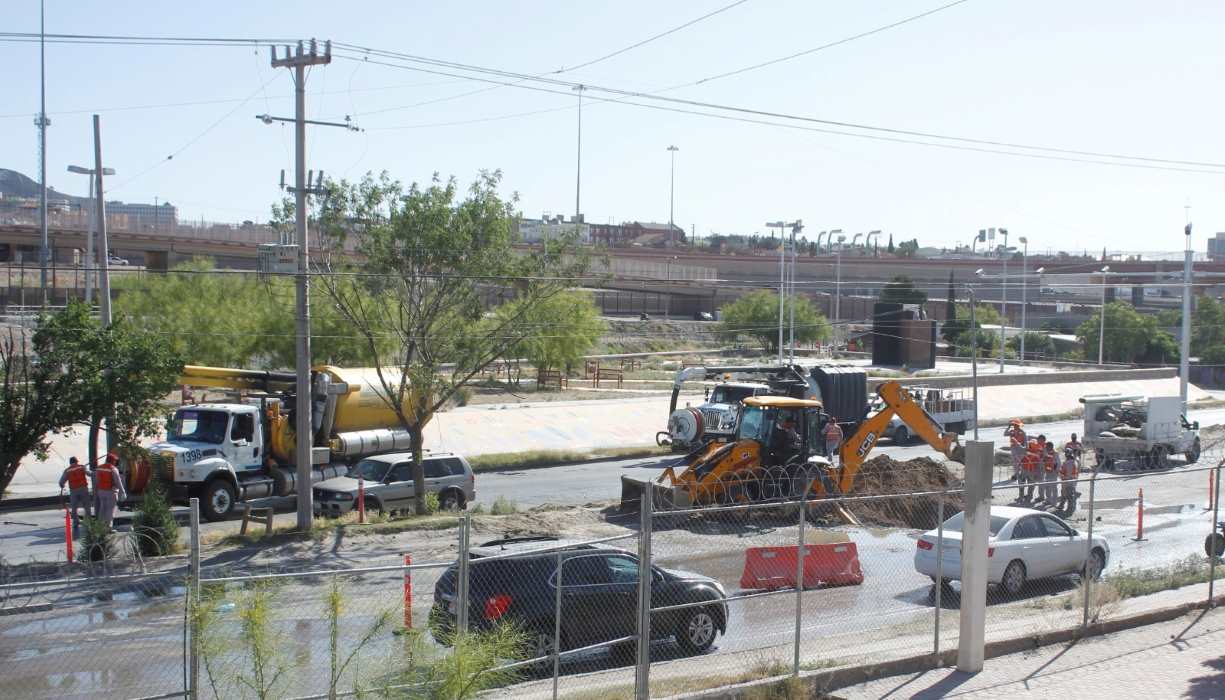 La JMAS reparó hundimiento en colector de 48 pulgadas