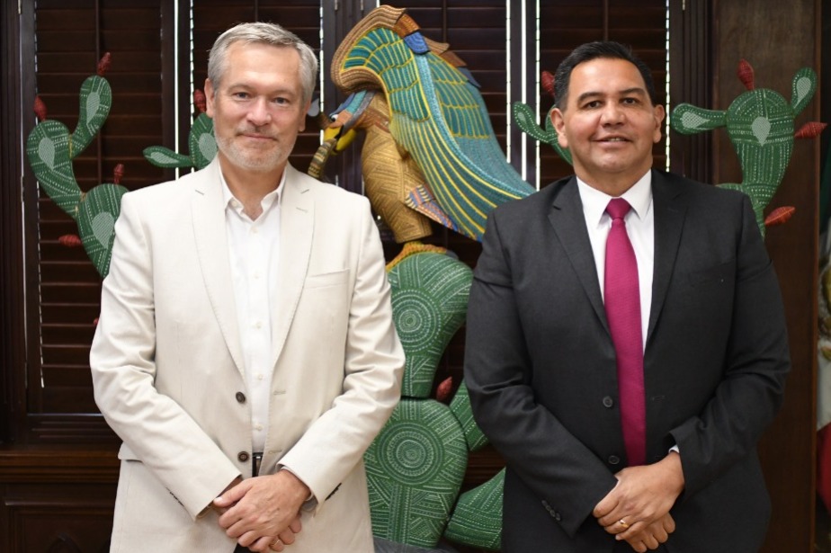 Se reúne Embajador de la Unión Europea con el Presidente Municipal