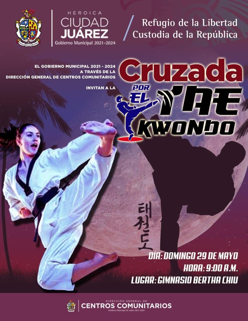 Invita Centros Comunitarios a Cruzada por el Tae Kwon Do