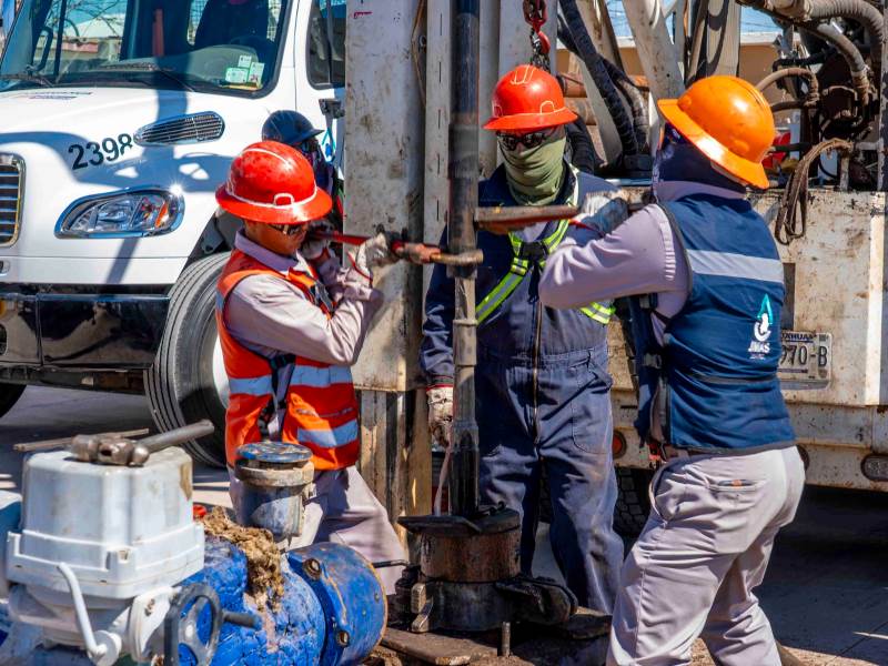 JMAS realiza mantenimiento preventivo en pozo de Juárez