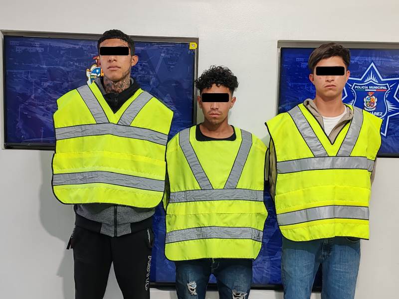 Detienen a tres jóvenes con arma de fuego en la zona Centro