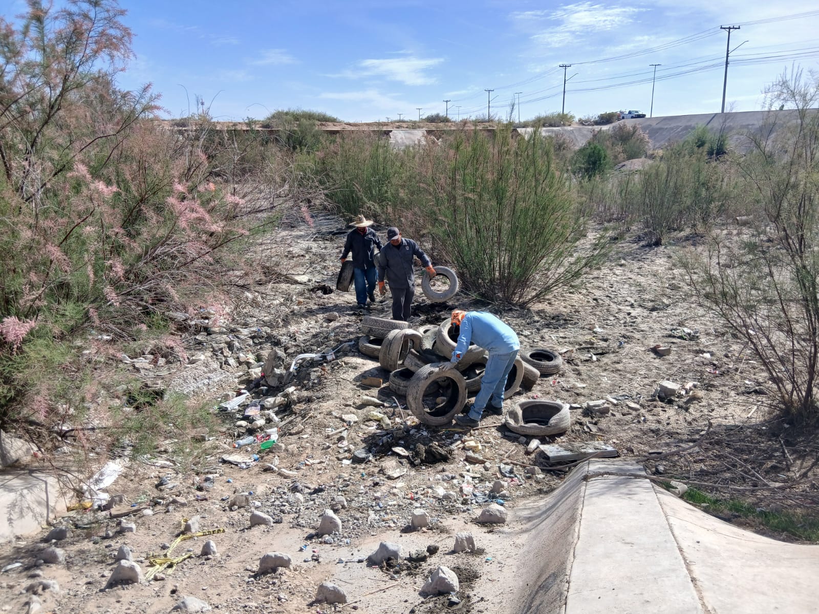 Refuerzan limpieza en diques del suroriente de la ciudad