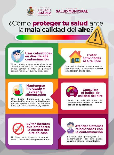 Alertan por mala calidad del aire