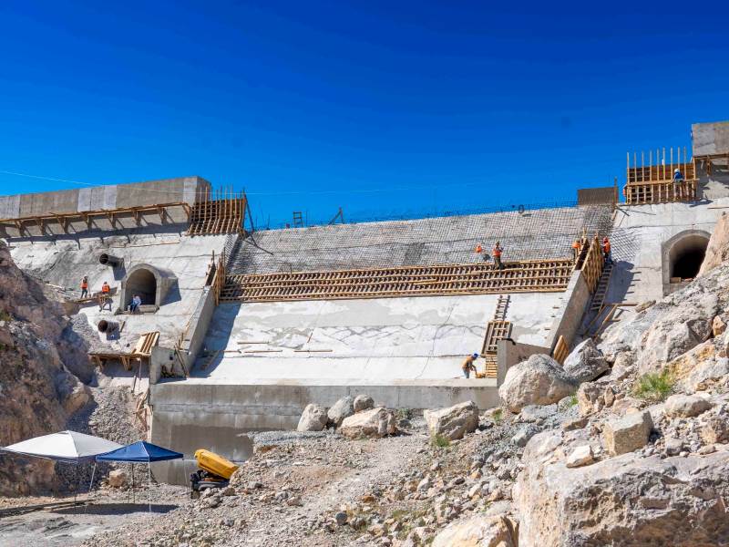 Supervisan avance de la Presa Filtro II en Juárez