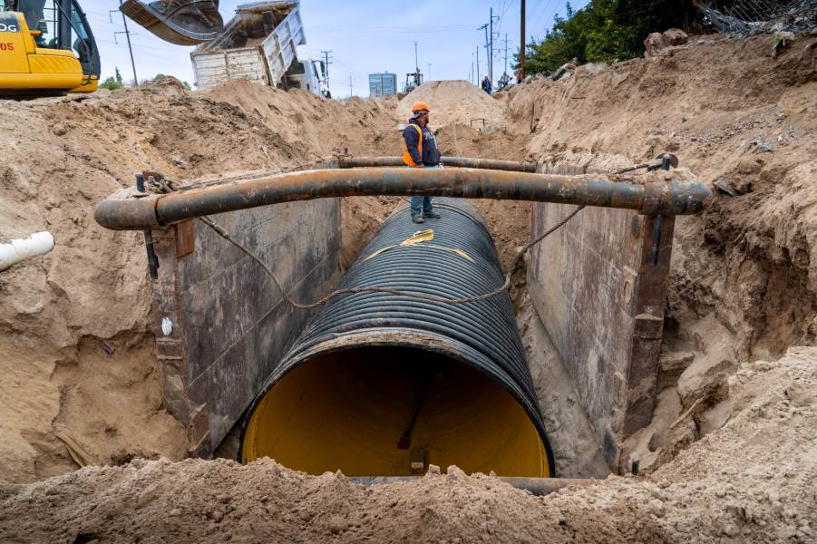 La J+ sustituye el colector Viñedos II por riesgo de hundimientos