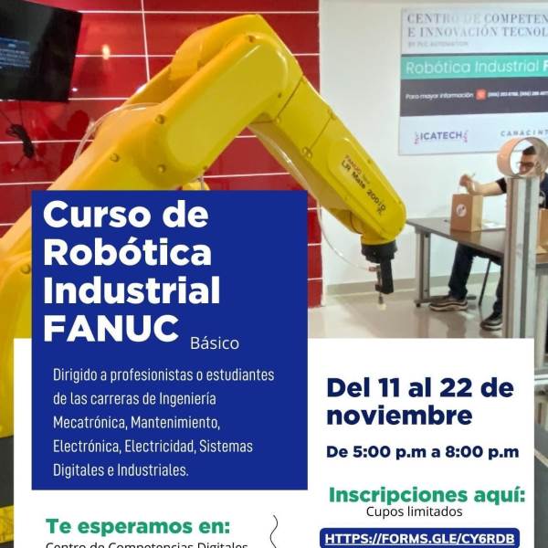Invita CANACINTRA al segundo curso de Robótica Industrial