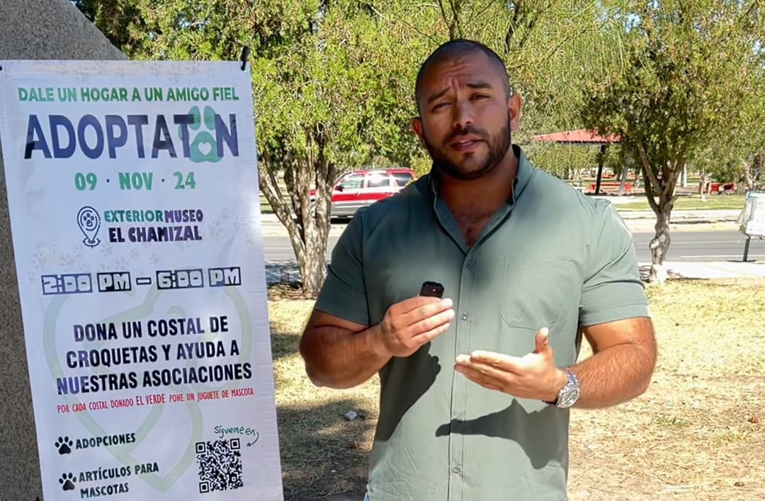 Llama PVEM al Adopta Ton con la donación de croquetas.